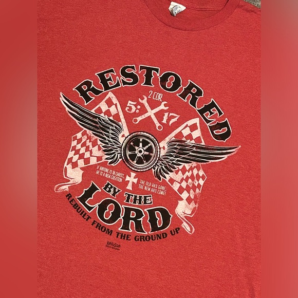Kerusso "RESTORED BY THE LORD” T-Shirt 2012 XL - Picture 1 of 7
